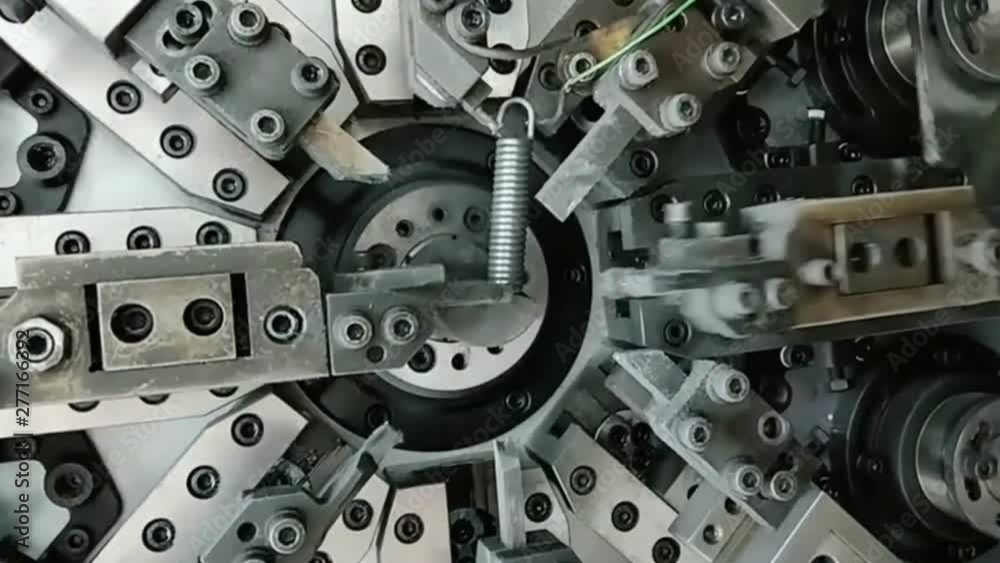 Machine are making springs Machine are making springs