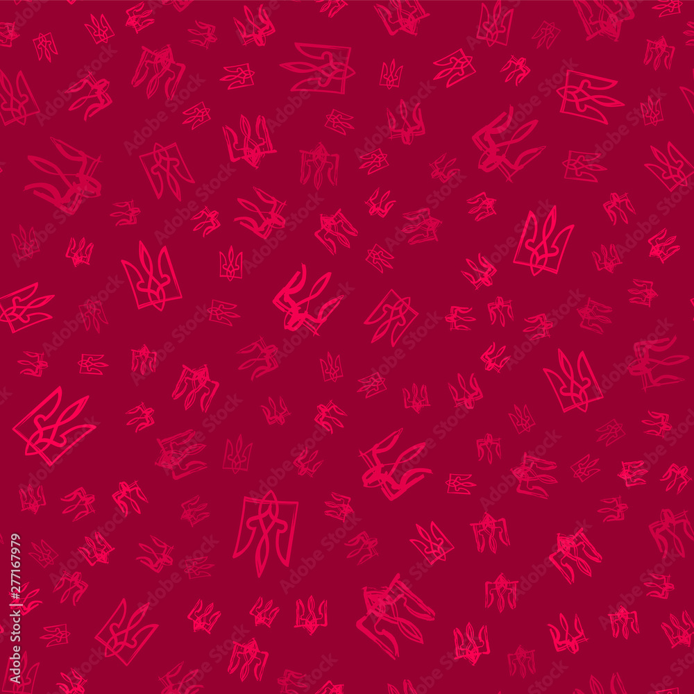 Seamless background with the arms of Ukraine Seamless background with the arms of Ukraine