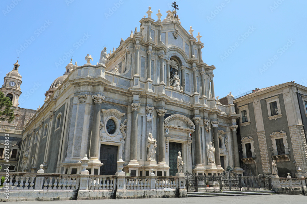 Catania Cathedral dedicated to Saint Agatha, Catania, Sicily, Italy