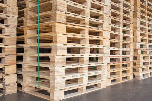 stack of wooden pallets