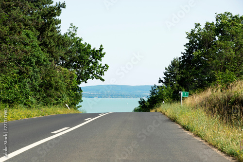 Road at Lake Balaton, Hungary