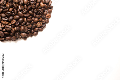 Coffee beans. Isolated on white background.