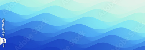 Water surface. Blue abstract background. Vector illustration for design.