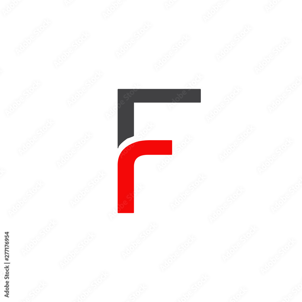 F letter initial logo design vector template F letter initial logo design vector template