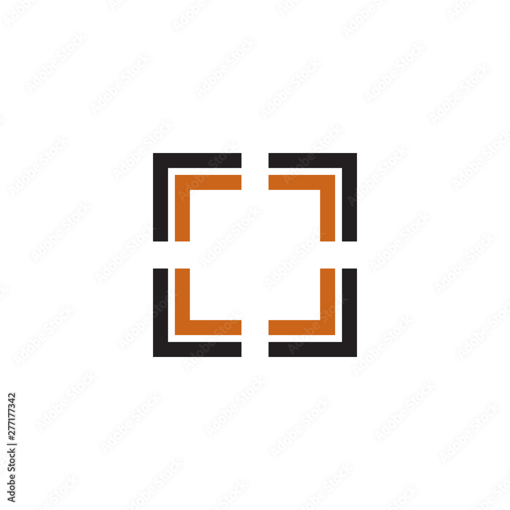 Square icon logo design vector template Square icon logo design vector template
