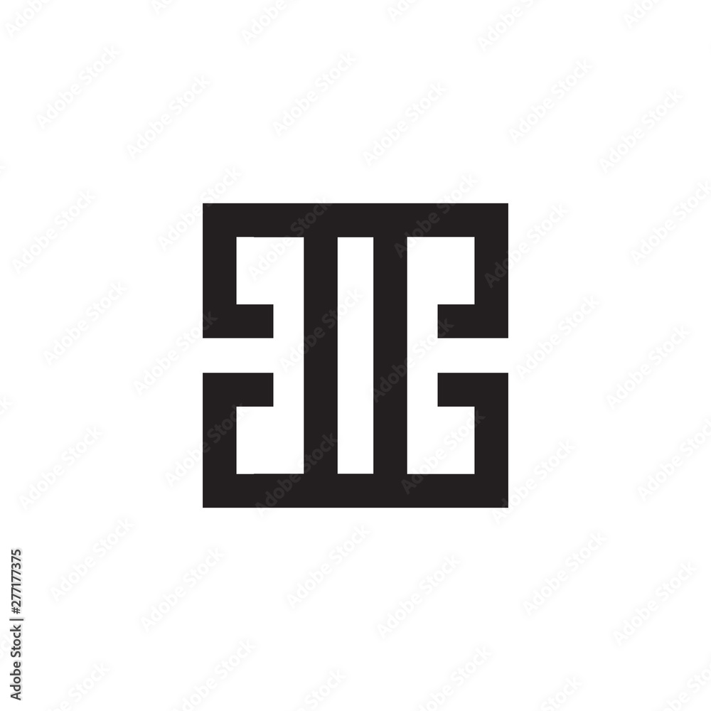 Square icon logo design vector template Square icon logo design vector template