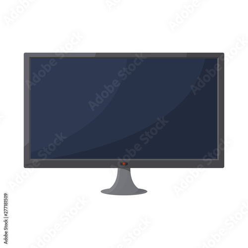 Vector illustration of monitor and screen icon. Collection of monitor and desktop stock vector illustration.