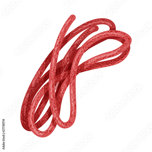 Vector illustration of sausage and polish symbol. Set of sausage and kielbasa vector icon for stock.