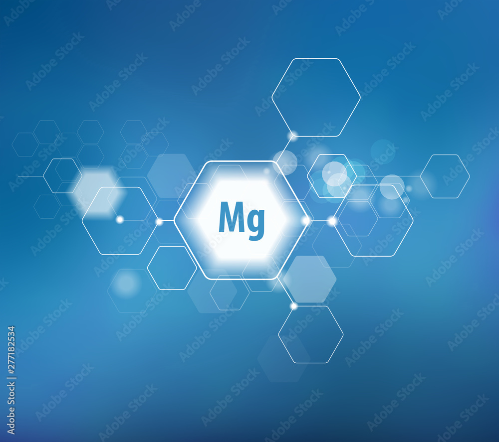 Magnesium. Abstract template Magnesium. Abstract template
