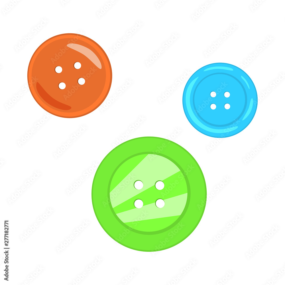 Vector design of button and thread logo. Set of button and hole stock symbol for web. Vector design of button and thread logo. Set of button and hole stock symbol for web.