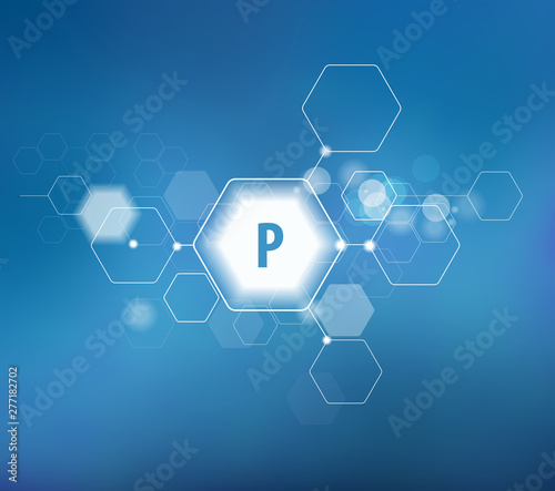 Phosphorus. Abstract template
