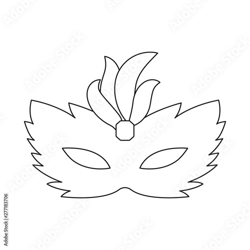 Vector design of masquerade and mystery logo. Collection of masquerade and festival stock symbol for web.
