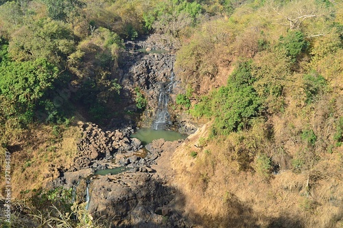 Tis ISAT waterfall on the Blue Nile river In the Ethiopian Amhara region. photo