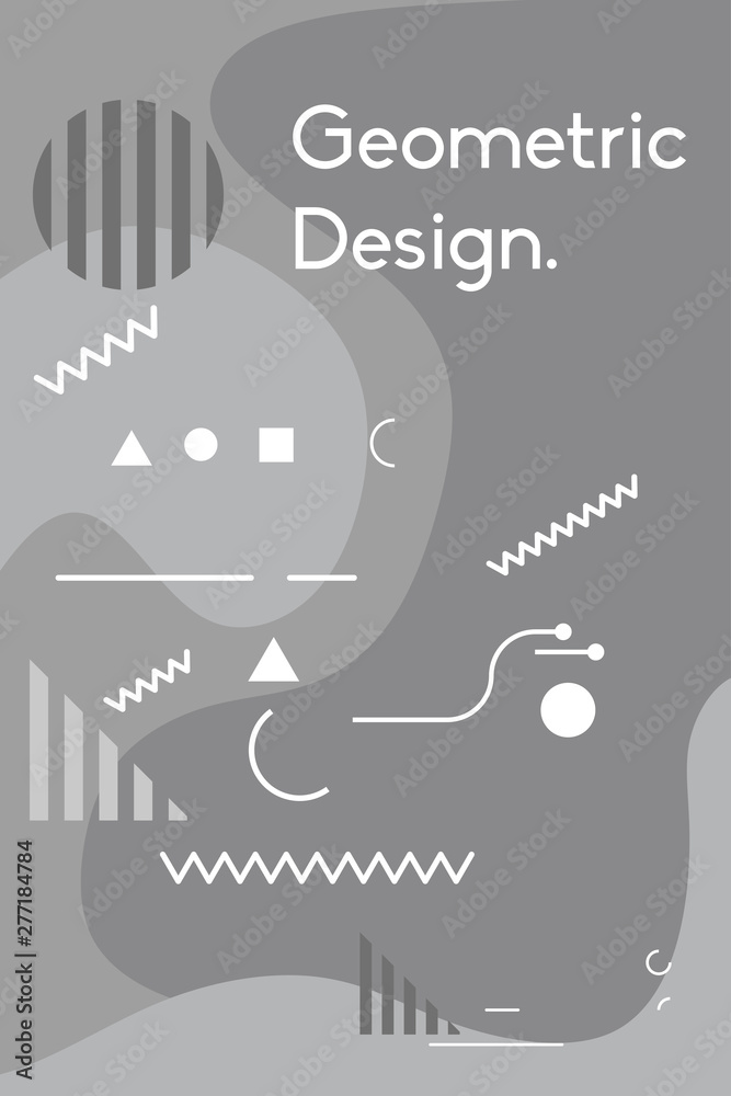 Fototapeta premium modern vibrant abstract memphis style background