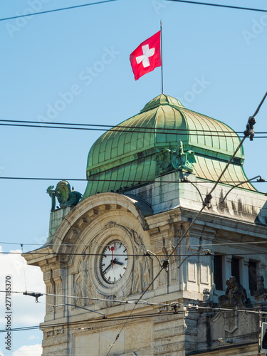 Basel SBB railway station is the central railway station in the city of Basel, Switzerland. Opened in 1854, and completely rebuilt in 1900-1907, it is Europe's busiest international border station. photo