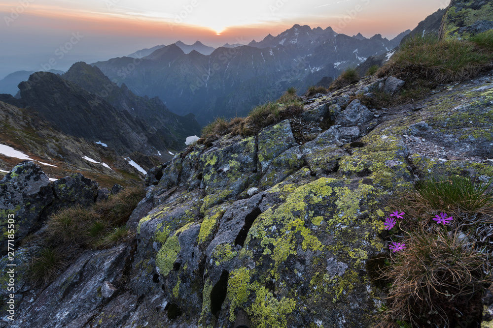 Fototapeta premium Beautiful scenery of the High Tatras mountains in Slovakia