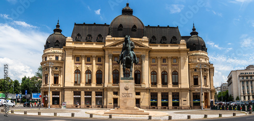 Building of Central University Library Carol I in a Bucharest, capital of Romania