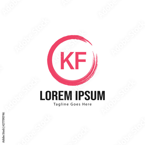 Initial KF logo template with modern frame. Minimalist KF letter logo vector illustration Free Download Initial KF logo template with modern frame. Minimalist KF letter logo vector illustration - GFXLoad