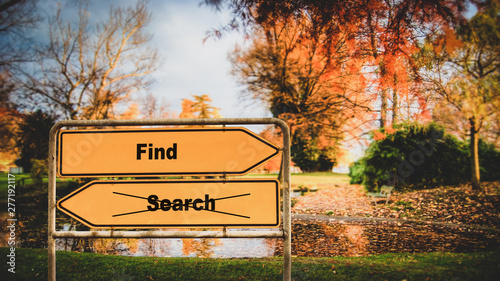 Street Sign Find versus Search