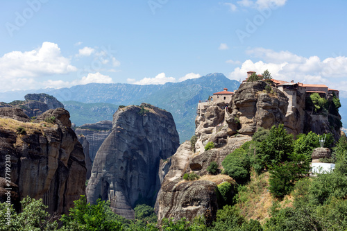 mountain in Thessaly, Greece, Meteora, monastery in the mountains