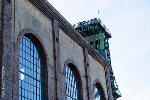 entire coal mine tower fürst leopold in ruhr area, dorsten, germany photo