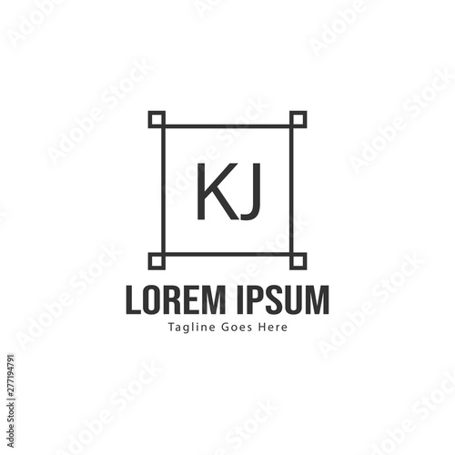 Initial KJ logo template with modern frame. Minimalist KJ letter logo vector illustration Free Download Initial KJ logo template with modern frame. Minimalist KJ letter logo vector illustration - GFXLoad