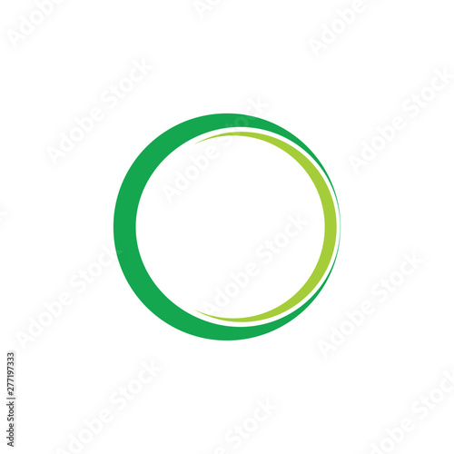 simple 3d ring geometric logo vector