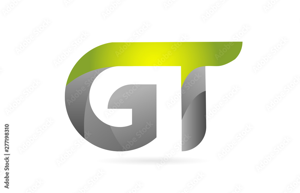 green black alphabet letter GT G T combination logo icon design green black alphabet letter GT G T combination logo icon design