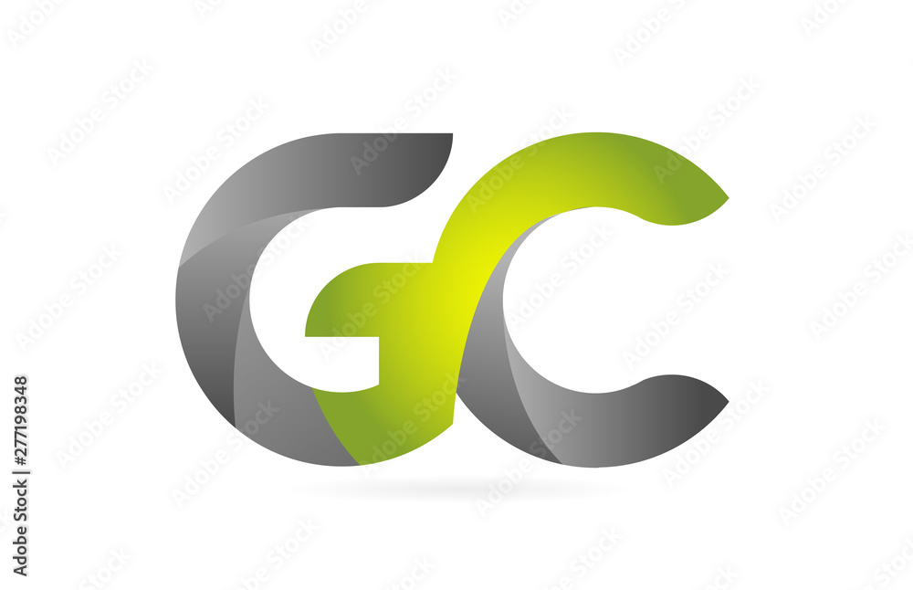 green black alphabet letter GC G C combination logo icon design green black alphabet letter GC G C combination logo icon design