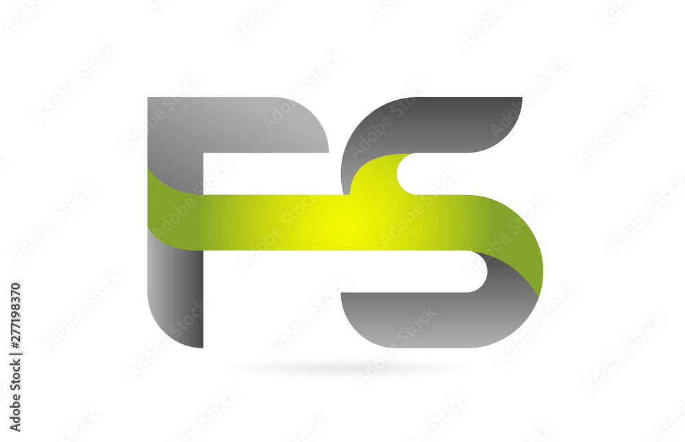 green black alphabet letter FS F S combination logo icon design green black alphabet letter FS F S combination logo icon design
