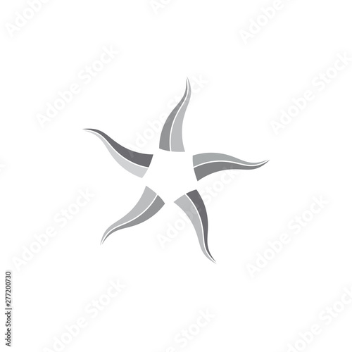 star curves motion logo vector