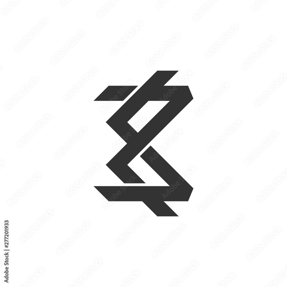 abstract number 3 symbol line logo vector abstract number 3 symbol line logo vector