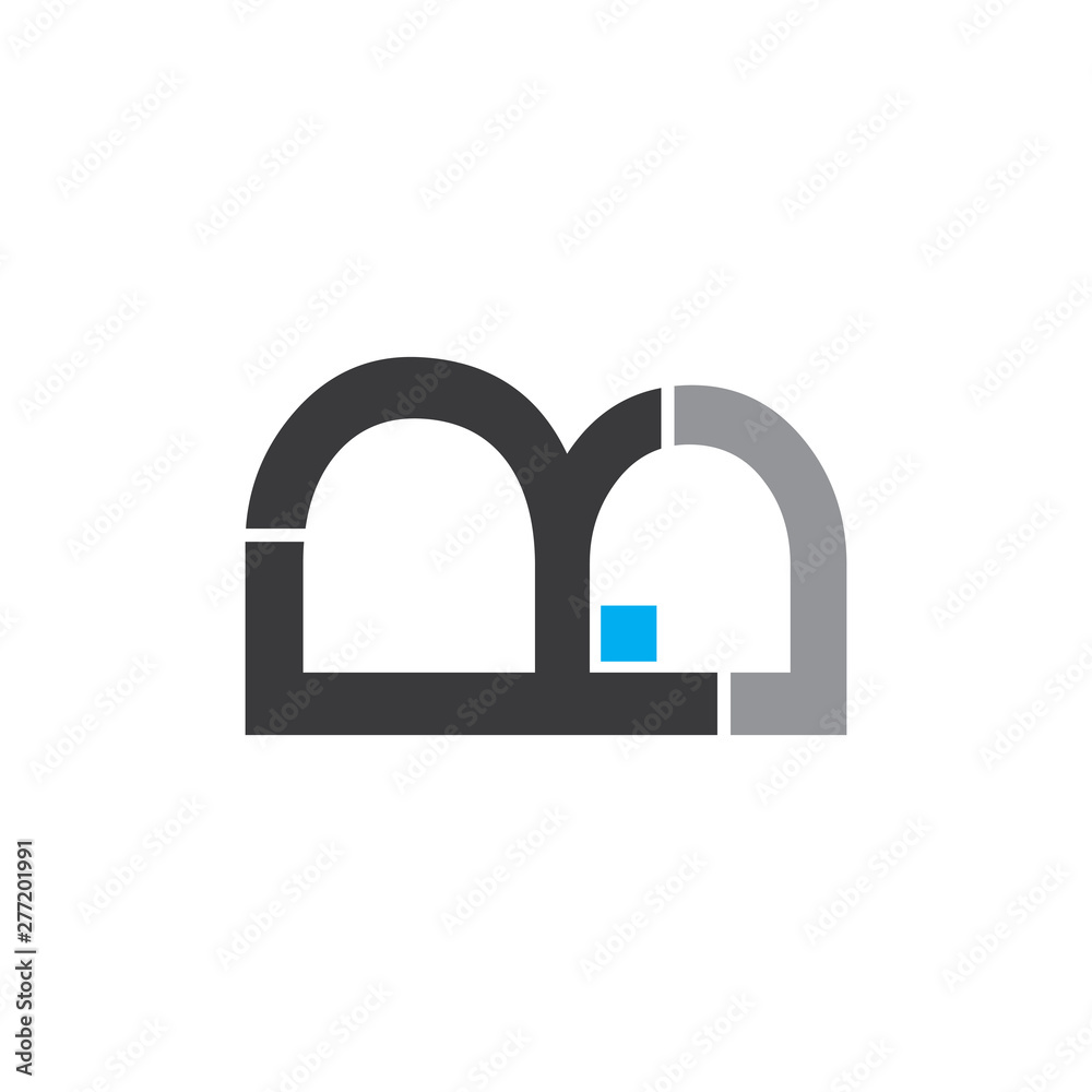 letter m store front geometric design logo vector letter m store front geometric design logo vector