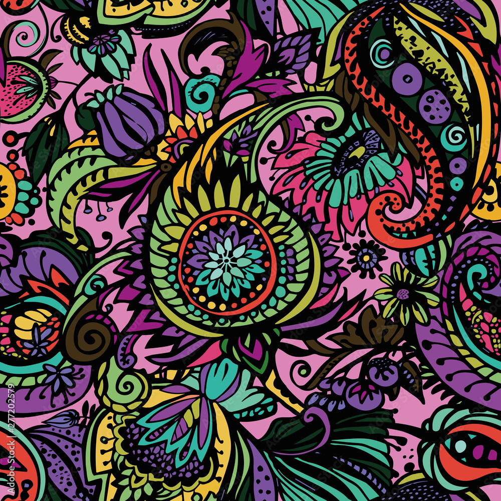 Textile Paisley pattern Textile Paisley pattern