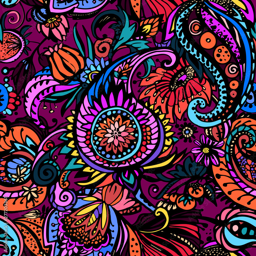 Fototapeta premium Textile Paisley pattern