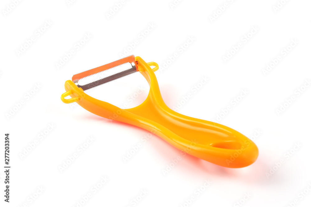 Indian Product Vegetable Peeler Isolated on White Indian Product Vegetable Peeler Isolated on White