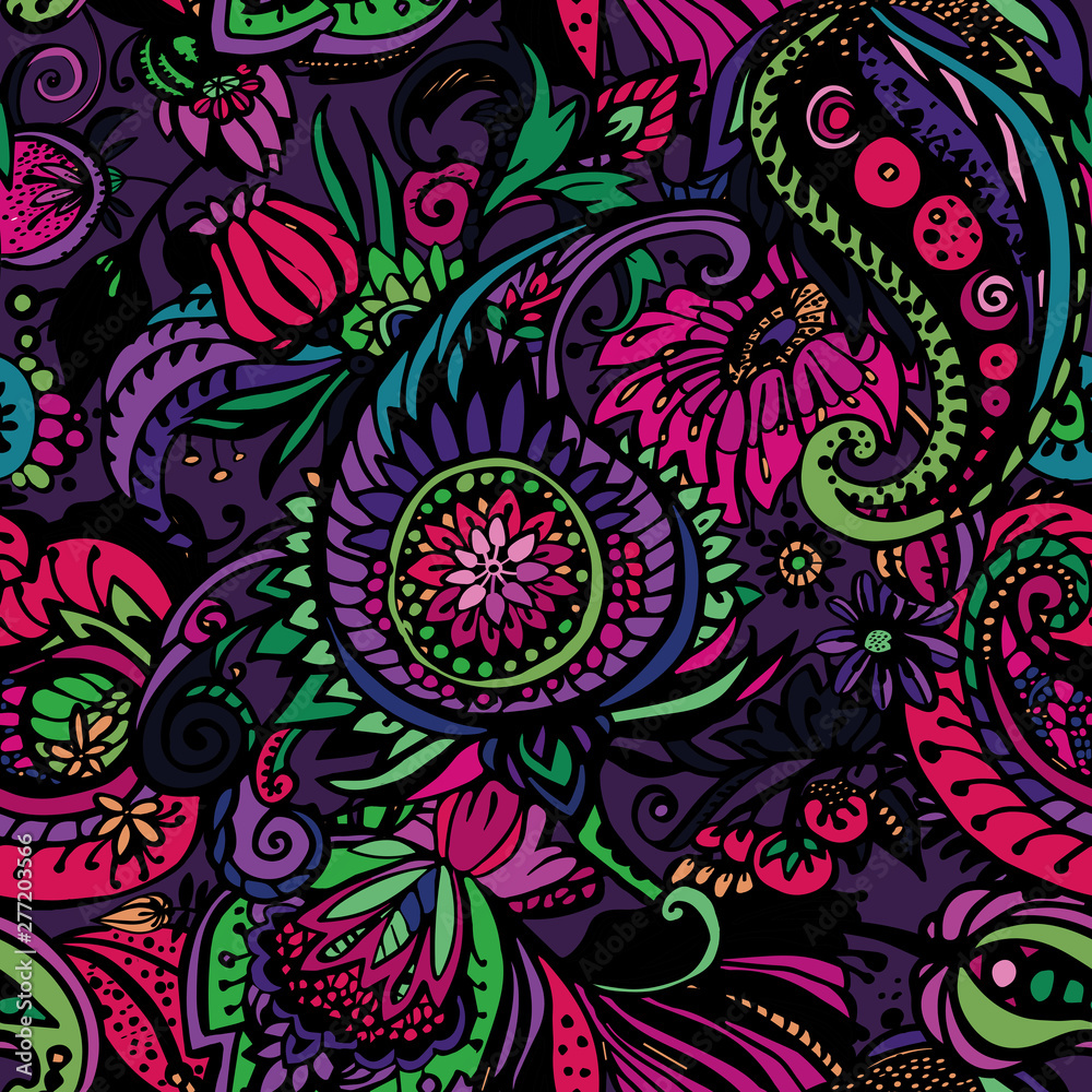 Textile Paisley pattern Textile Paisley pattern