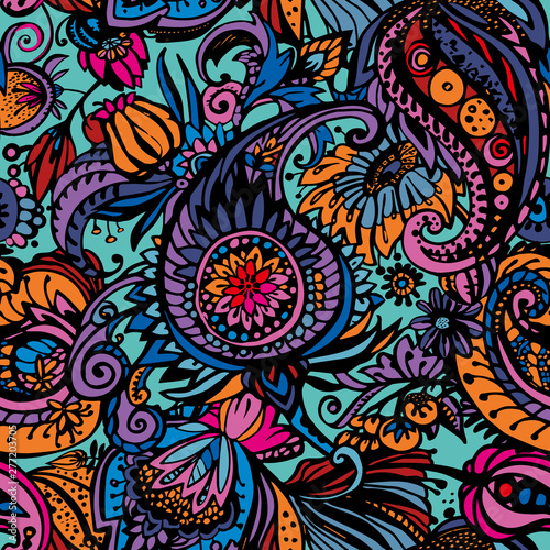 Textile Paisley pattern