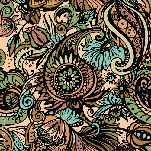 Textile Paisley pattern