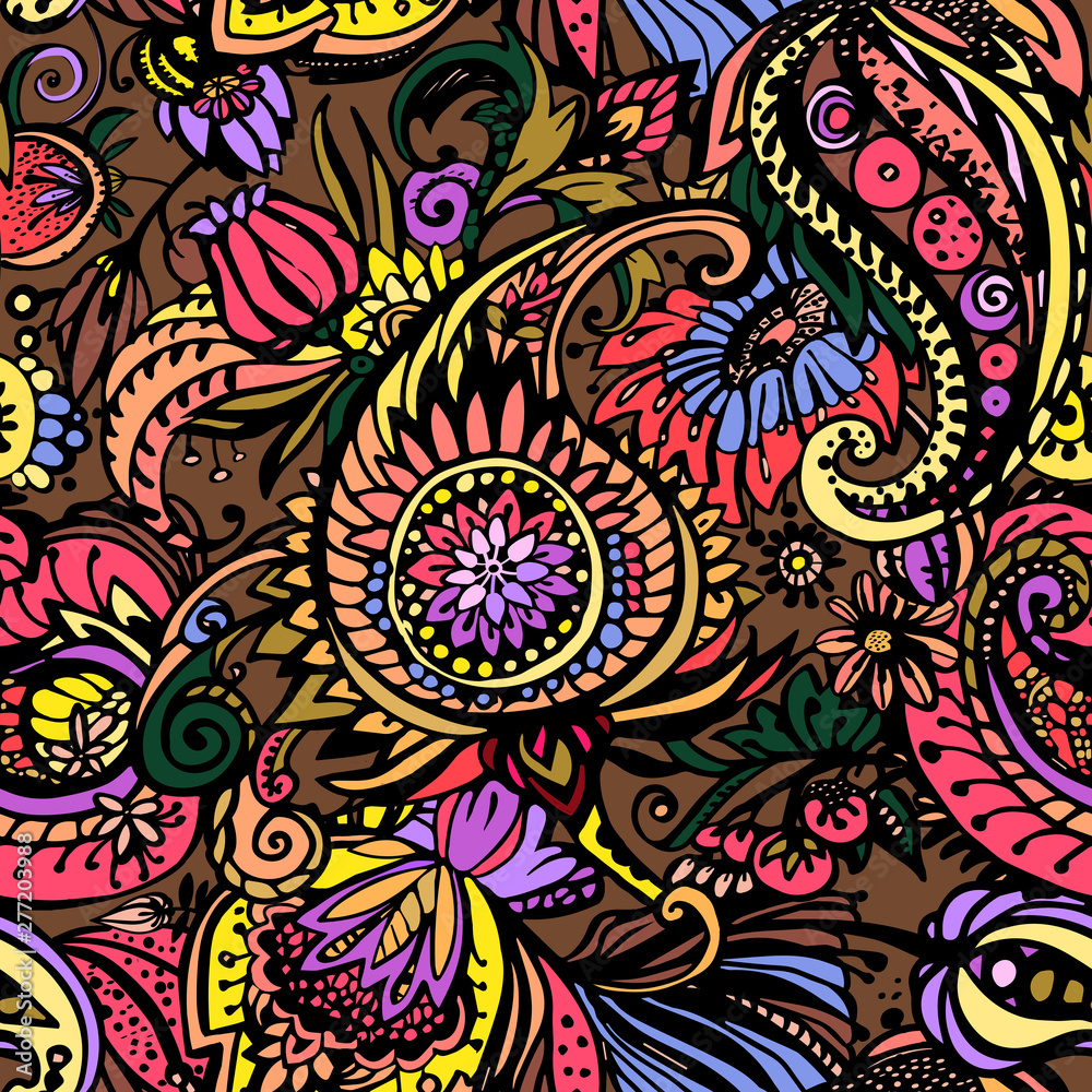 Textile Paisley pattern Textile Paisley pattern