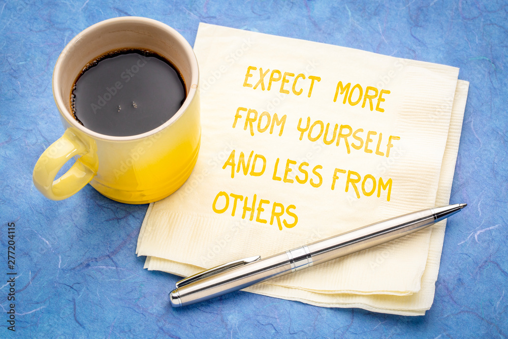 expect more from yourself - inspirational handwriting expect more from yourself - inspirational handwriting