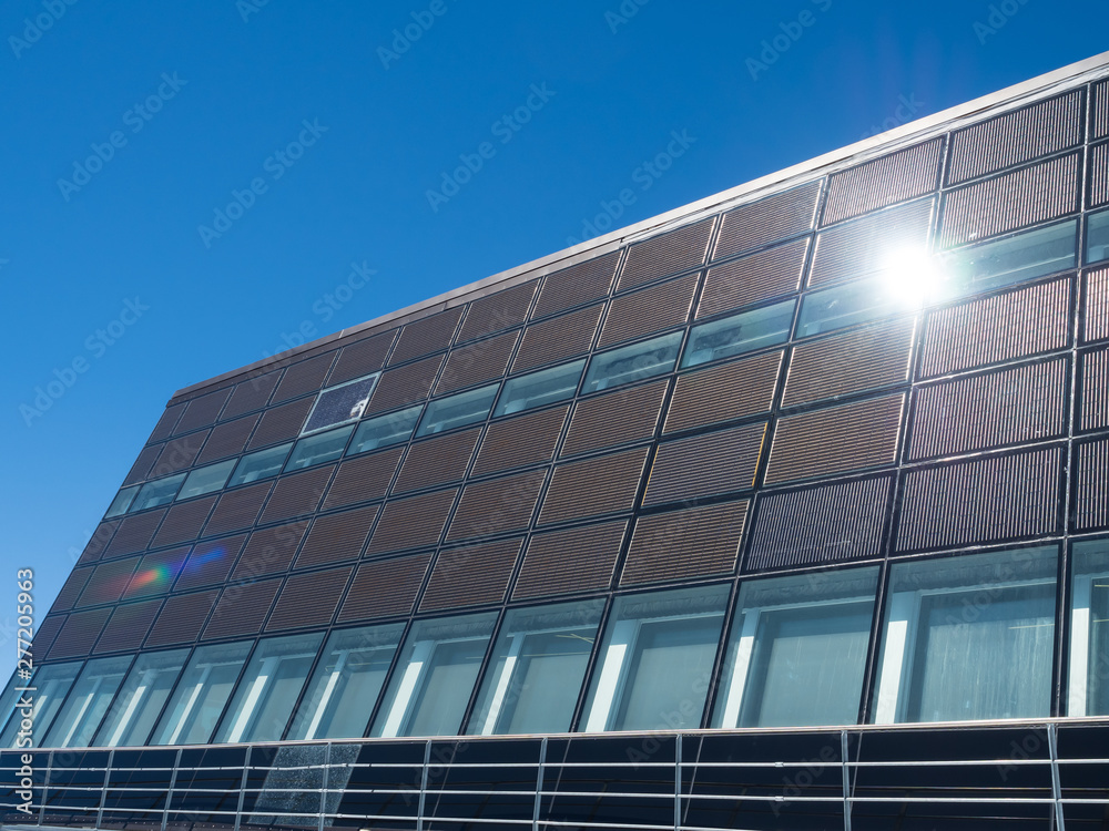 Fototapeta premium Solar panel collection energy from suna nd convert to electricity