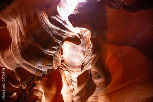 Antelope Canyon, near Page, Arizona, USA. Sandstone formations on Navajo nation