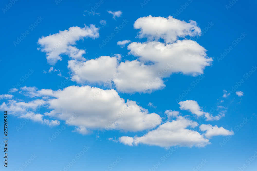 Fototapeta premium Abstract background of beautiful clear sunny sky and cloud, deep blue pastel. 