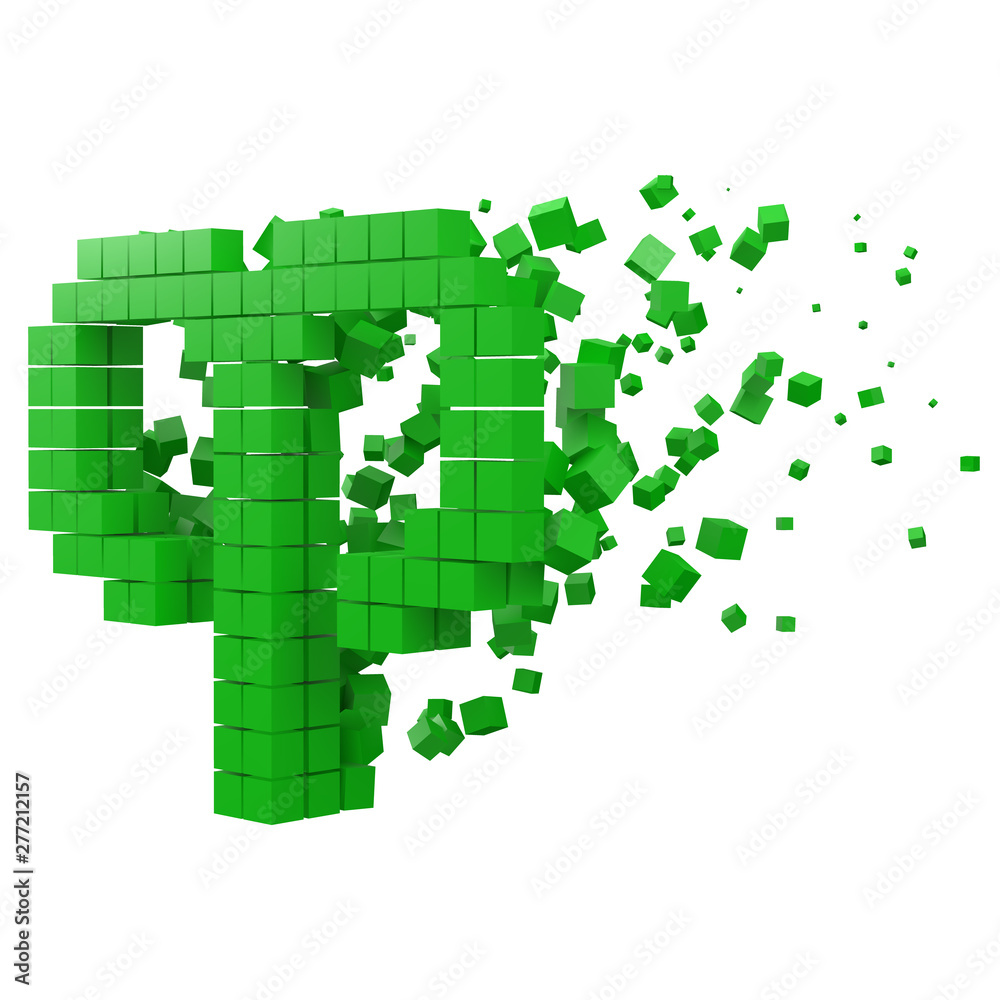 aries zodiac sign shaped data block. version with green cubes. 3d pixel style vector illustration. aries zodiac sign shaped data block. version with green cubes. 3d pixel style vector illustration.
