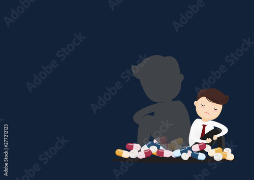 Businessman Depressed Concept.