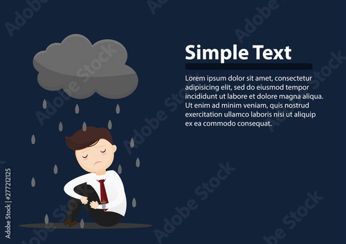 Businessman Depressed Concept.