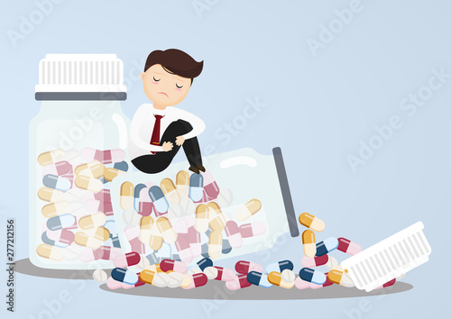 Businessman Depressed Concept.