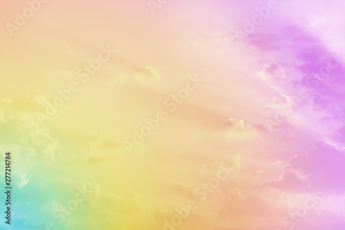 Cloudy sky with pastel color for nature and abstract background