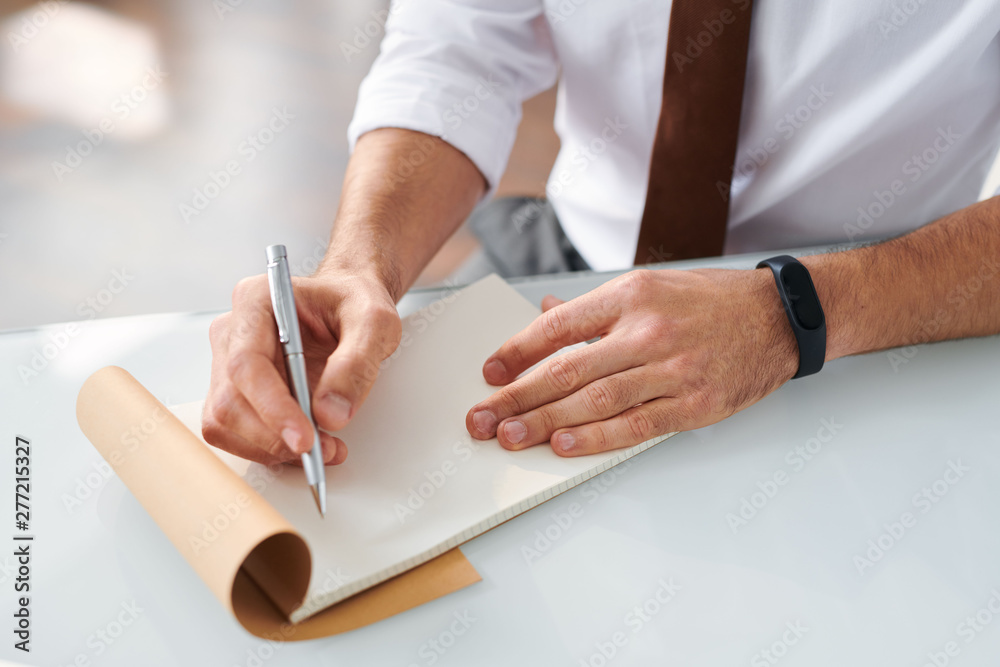 Contemporary designer ready to make notes or sketch on blank page Contemporary designer ready to make notes or sketch on blank page